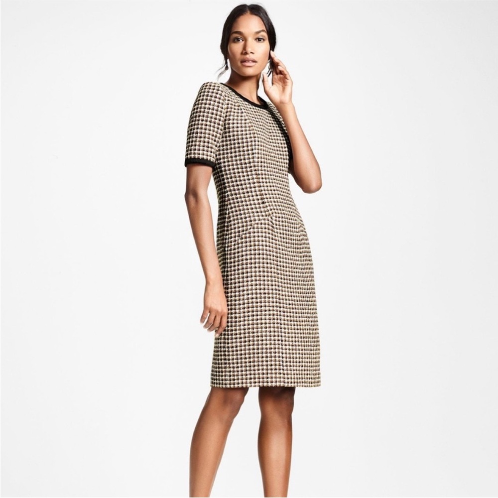 Brooks Brothers Tweed Houndstooth Dress 🤎